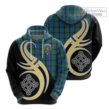 MacThomas (McThomas) Tartan Hoodie with Family Crest and Celtic Symbol Style - Tartan Vibes Clothing