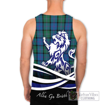 MacThomas (McThomas) Tartan Men's Tank Top with Alba Gu Brath Regal Lion Emblem - Tartan Vibes Clothing
