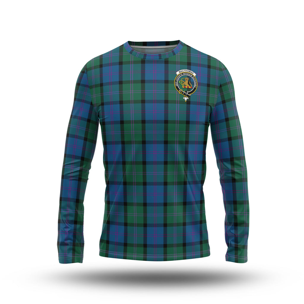 MacThomas (McThomas) Tartan Long Sleeve T-Shirt with Family Crest - Tartan Vibes Clothing
