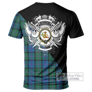 MacThomas (McThomas) Tartan T-Shirt with Family Crest and Military Logo Style - Tartan Vibes Clothing
