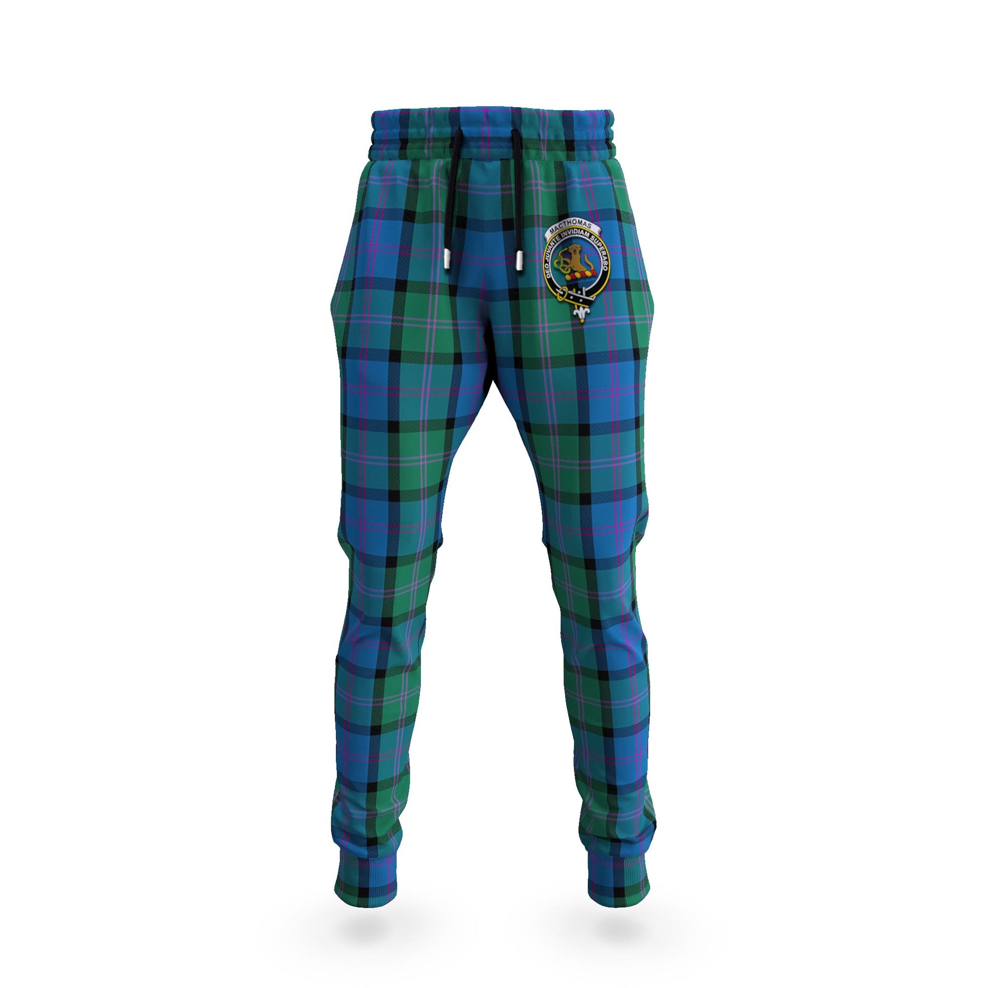 MacThomas (McThomas) Tartan Joggers Pants with Family Crest 5XL - Tartan Vibes Clothing