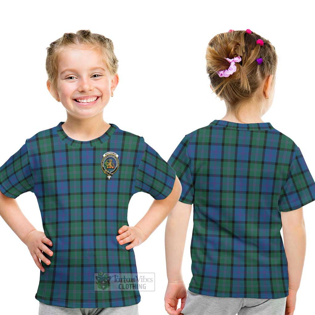 MacThomas (McThomas) Tartan Kid T-Shirt with Family Crest - Tartan Vibes Clothing