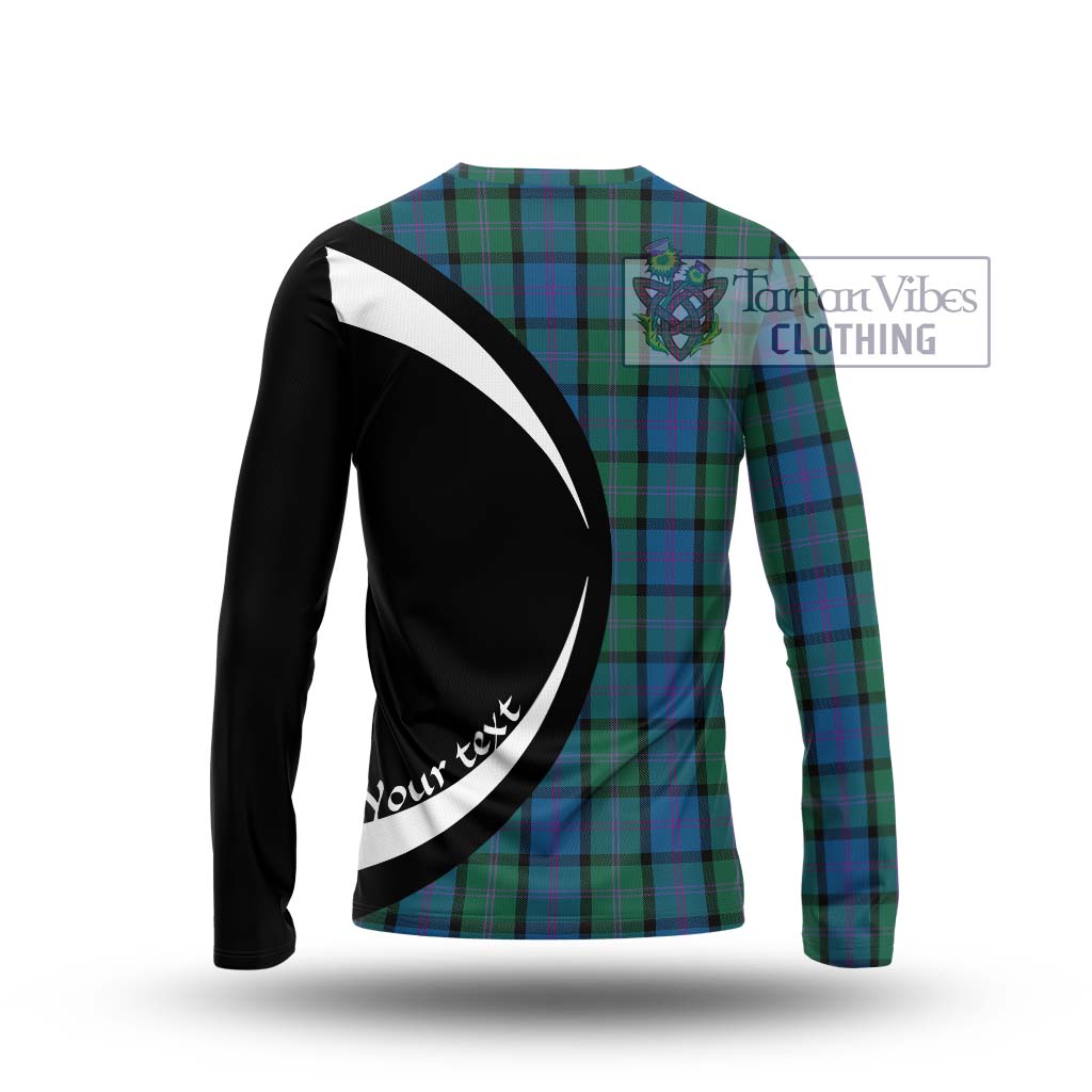 MacThomas (McThomas) Tartan Long Sleeve T-Shirt with Family Crest Circle Style - Tartan Vibes Clothing