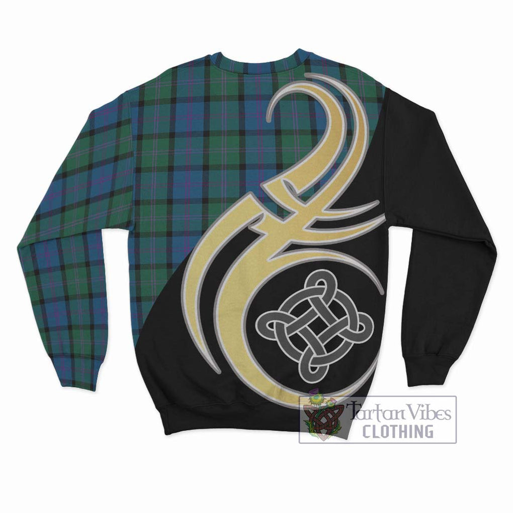 MacThomas (McThomas) Tartan Sweatshirt with Family Crest and Celtic Symbol Style - Tartan Vibes Clothing