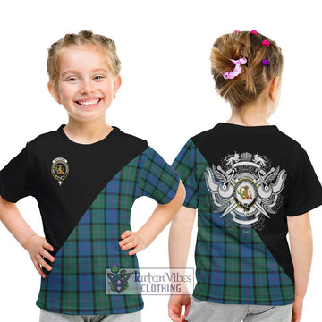 MacThomas (McThomas) Tartan Kid T-Shirt with Family Crest and Military Logo Style - Tartan Vibes Clothing