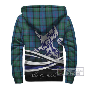 MacThomas (McThomas) Tartan Sherpa Hoodie with Alba Gu Brath Regal Lion Emblem - Tartan Vibes Clothing
