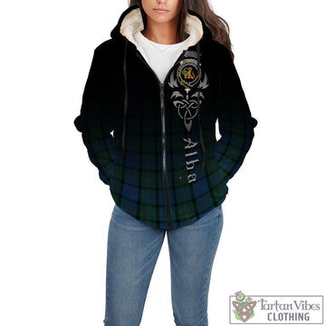 MacThomas (McThomas) Tartan Sherpa Hoodie Featuring Alba Gu Brath Family Crest Celtic Inspired - Tartan Vibes Clothing