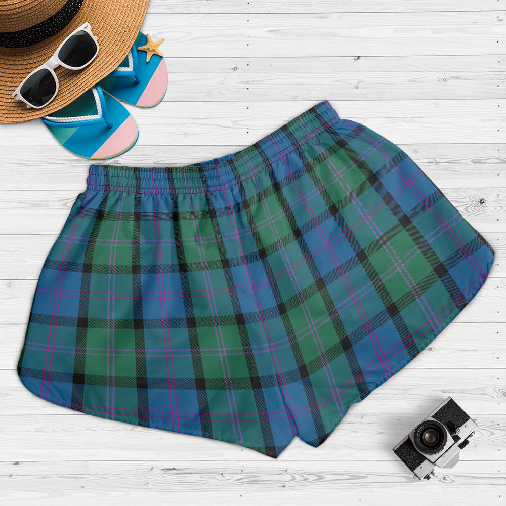 MacThomas (McThomas) Tartan Womens Shorts with Family Crest - Tartan Vibes Clothing