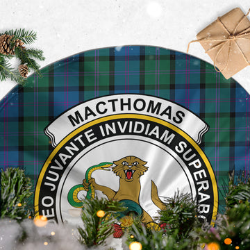 MacThomas (McThomas) Tartan Christmas Tree Skirt with Family Crest - Tartan Vibes Clothing