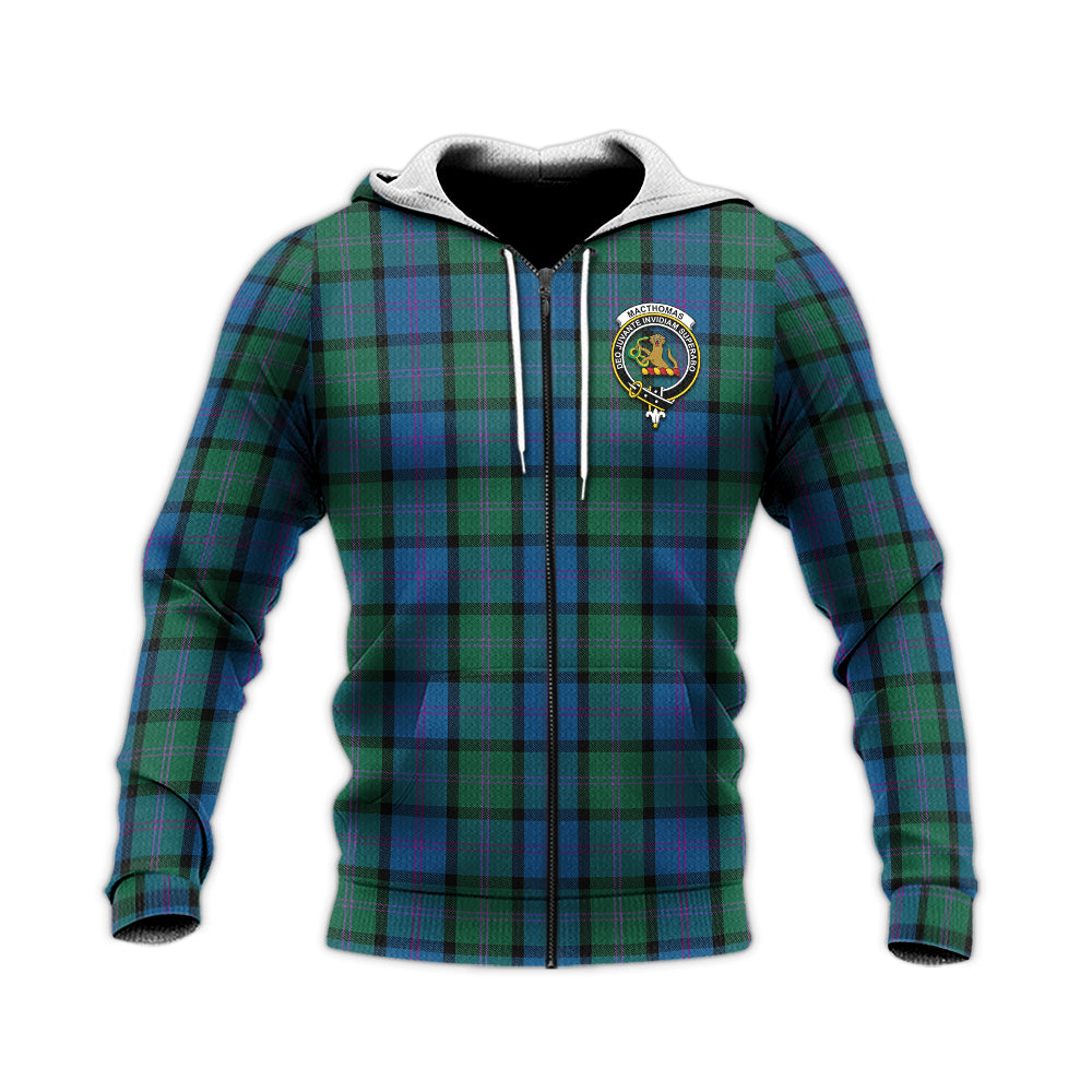 MacThomas (McThomas) Tartan Knitted Hoodie with Family Crest Unisex Knitted Zip Hoodie - Tartan Vibes Clothing