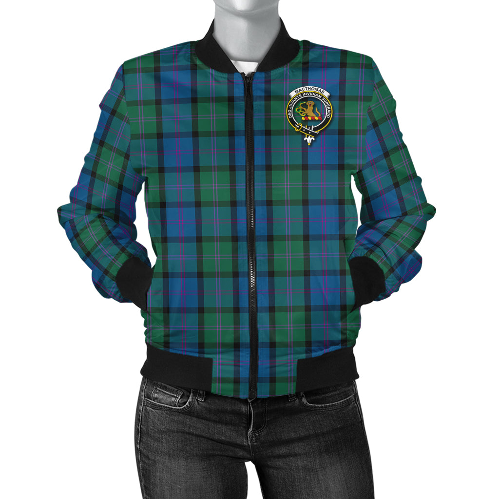 MacThomas (McThomas) Tartan Bomber Jacket with Family Crest - Tartan Vibes Clothing