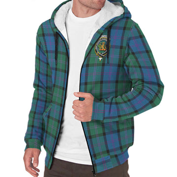 MacThomas (McThomas) Tartan Sherpa Hoodie with Family Crest - Tartan Vibes Clothing