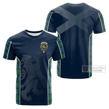 MacThomas (McThomas) Tartan Cotton T-shirt with Family Crest and Lion Rampant Vibes Sport Style Kid's Shirt - Tartan Vibes Clothing