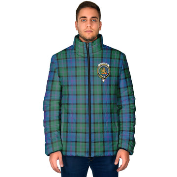 MacThomas (McThomas) Tartan Padded Jacket with Family Crest - Tartan Vibes Clothing