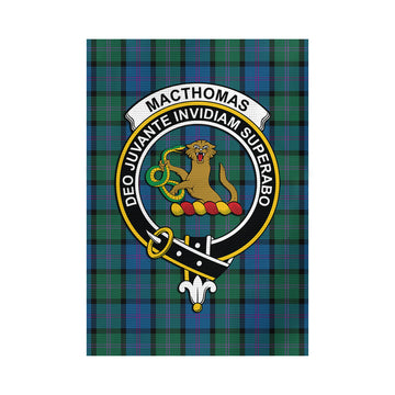 MacThomas (McThomas) Tartan Garden Flag with Family Crest