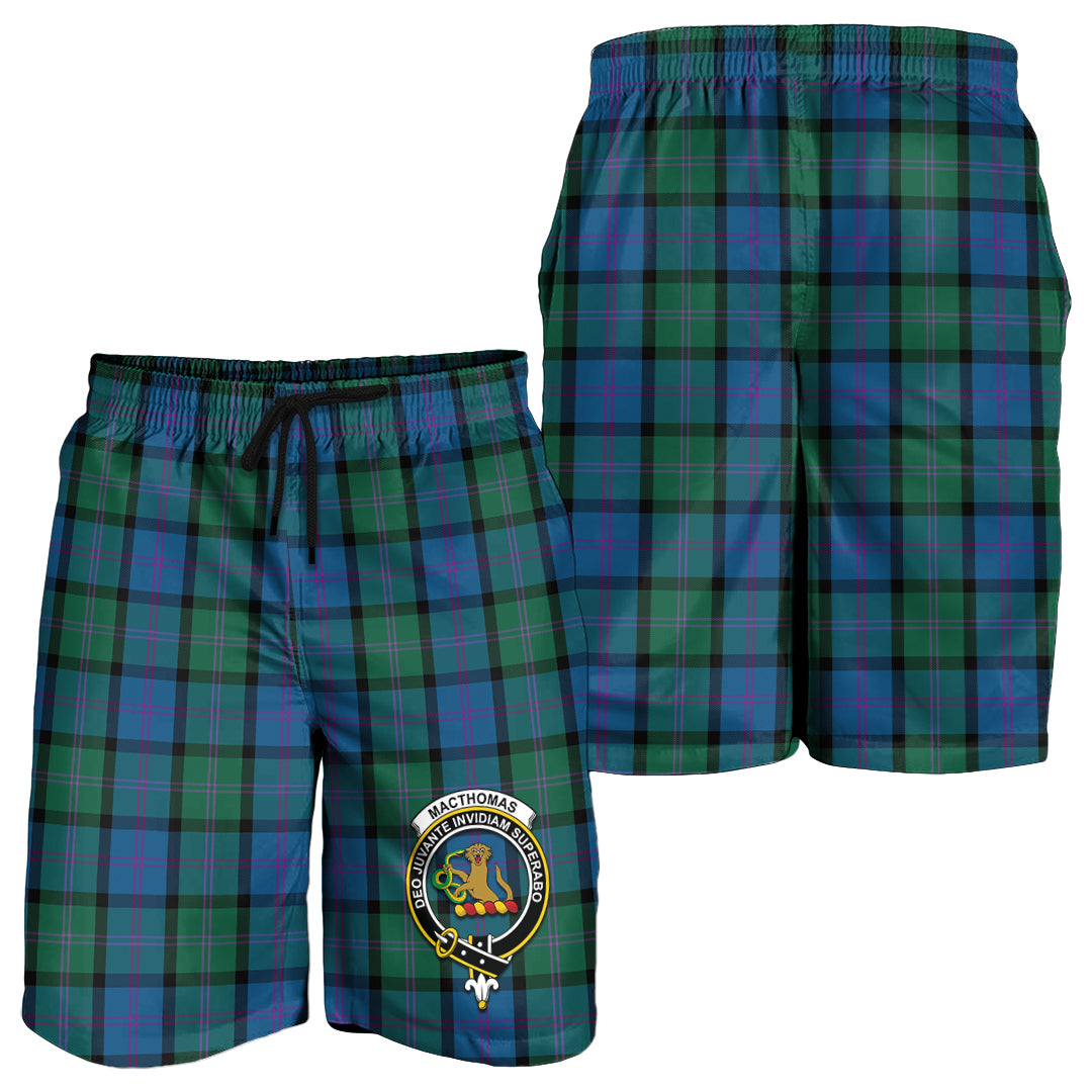 MacThomas (McThomas) Tartan Mens Shorts with Family Crest - Tartan Vibes Clothing
