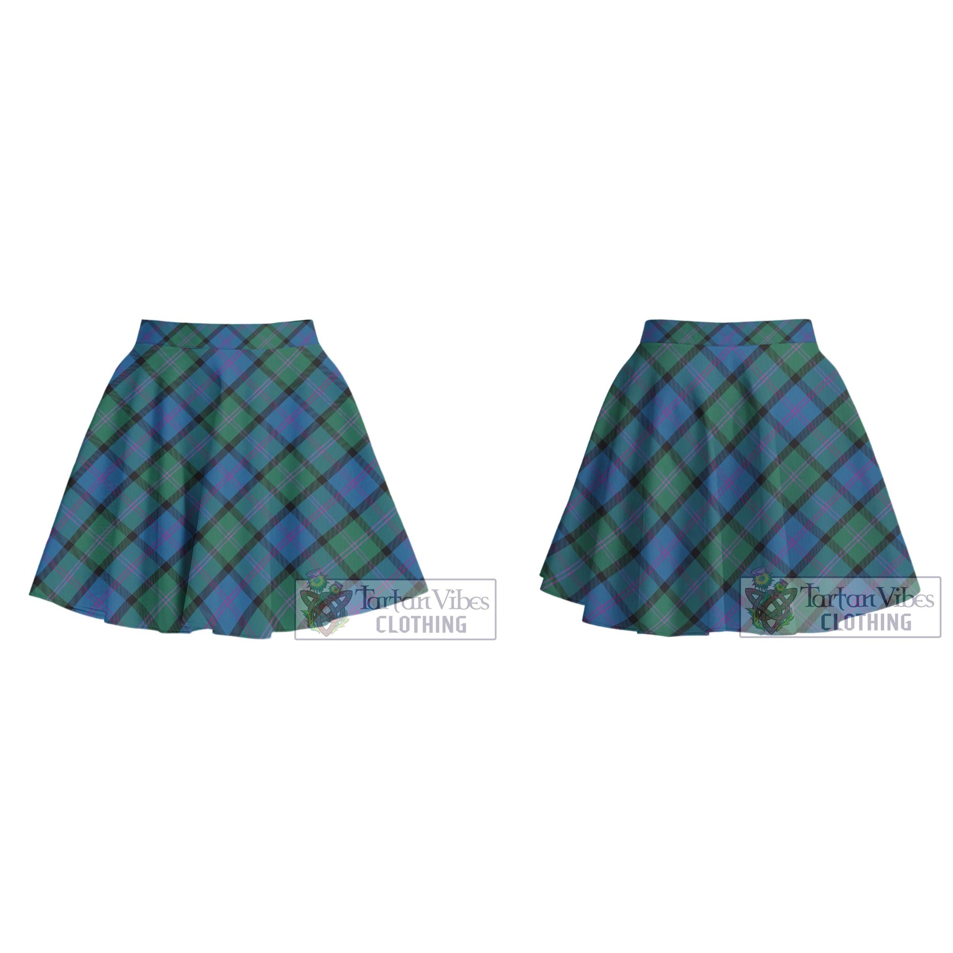 MacThomas (McThomas) Tartan Women's Plated Mini Skirt Cross Style - Tartan Vibes Clothing