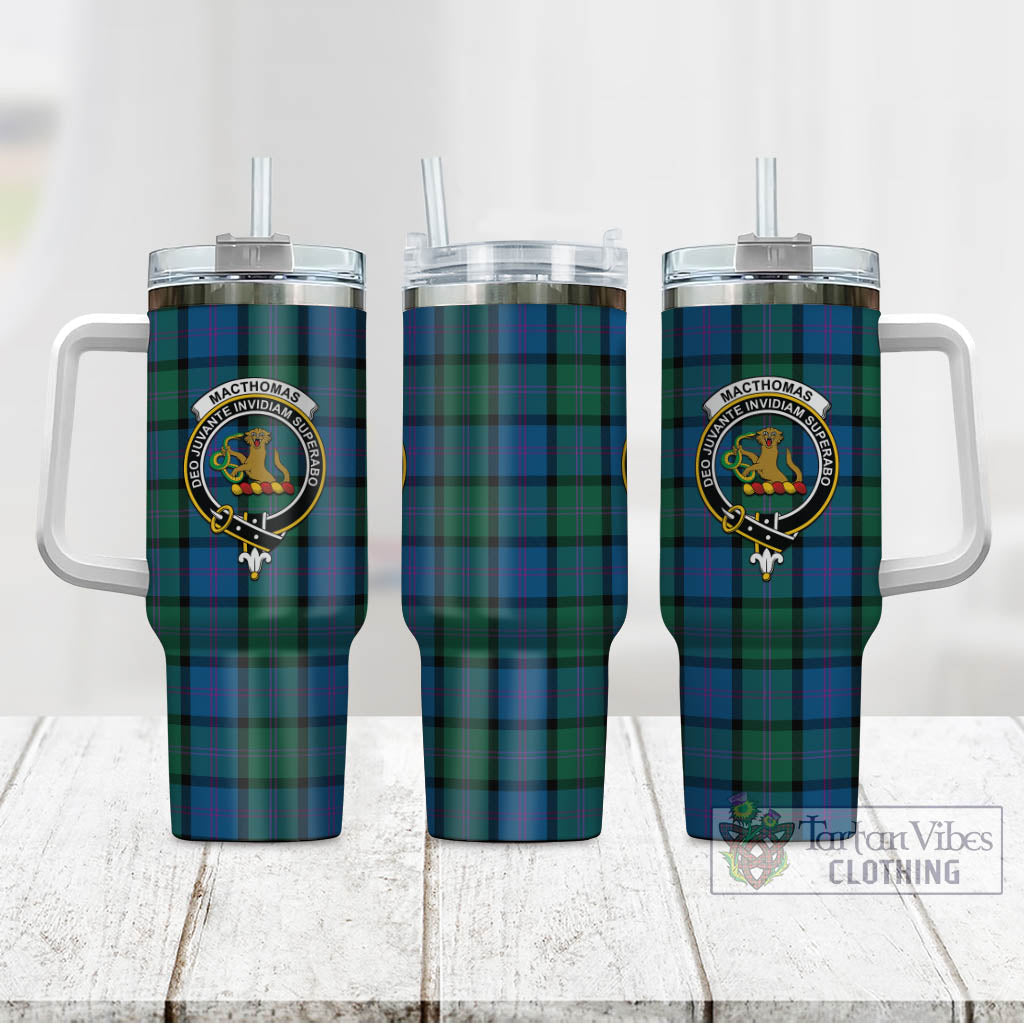 MacThomas (McThomas) Tartan Tumbler with Handle with Family Crest - Tartan Vibes Clothing
