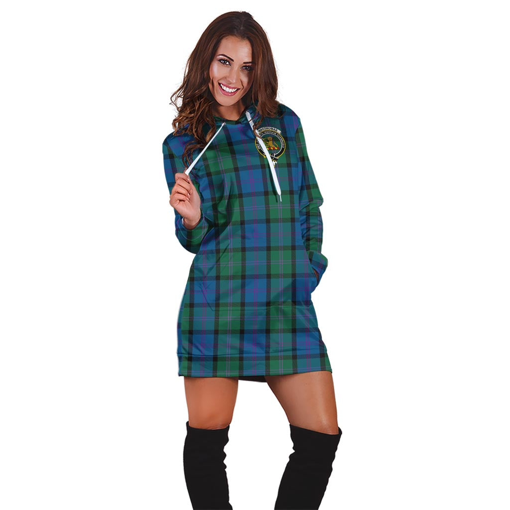 MacThomas (McThomas) Tartan Hoodie Dress with Family Crest - Tartan Vibes Clothing
