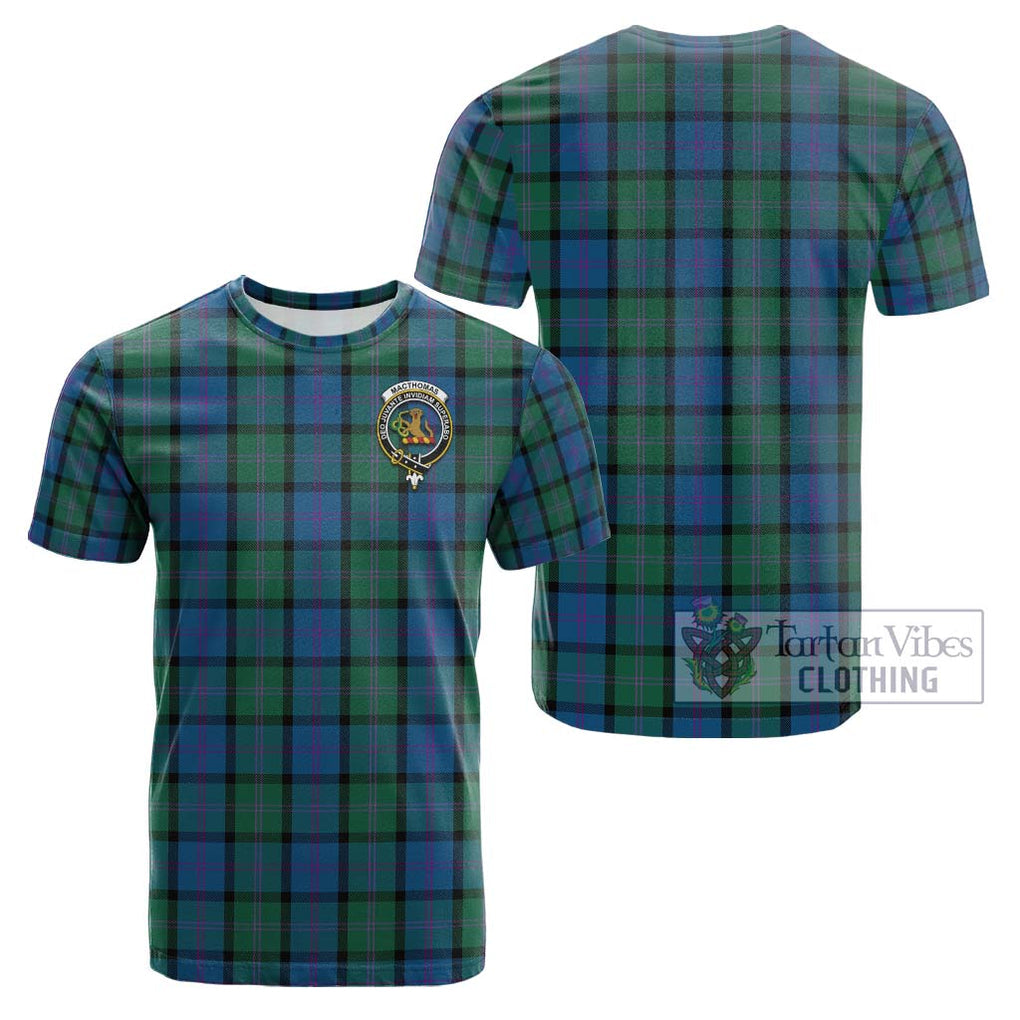 MacThomas (McThomas) Tartan Cotton T-Shirt with Family Crest - Tartan Vibes Clothing
