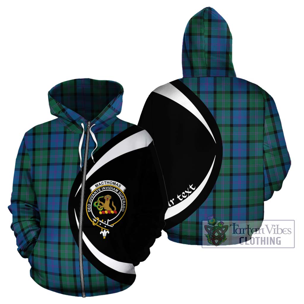 MacThomas (McThomas) Tartan Hoodie with Family Crest Circle Style - Tartan Vibes Clothing