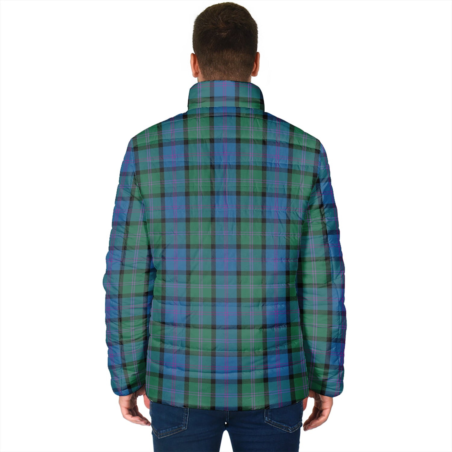 MacThomas (McThomas) Tartan Padded Jacket with Family Crest - Tartan Vibes Clothing