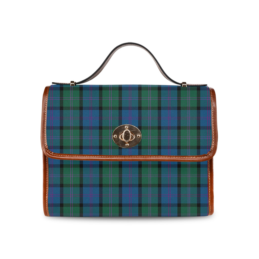 macthomas-tartan-leather-strap-waterproof-canvas-bag