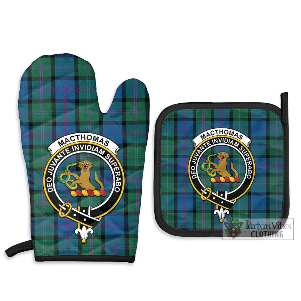 MacThomas (McThomas) Tartan Combo Oven Mitt & Pot-Holder with Family Crest - Tartan Vibes Clothing
