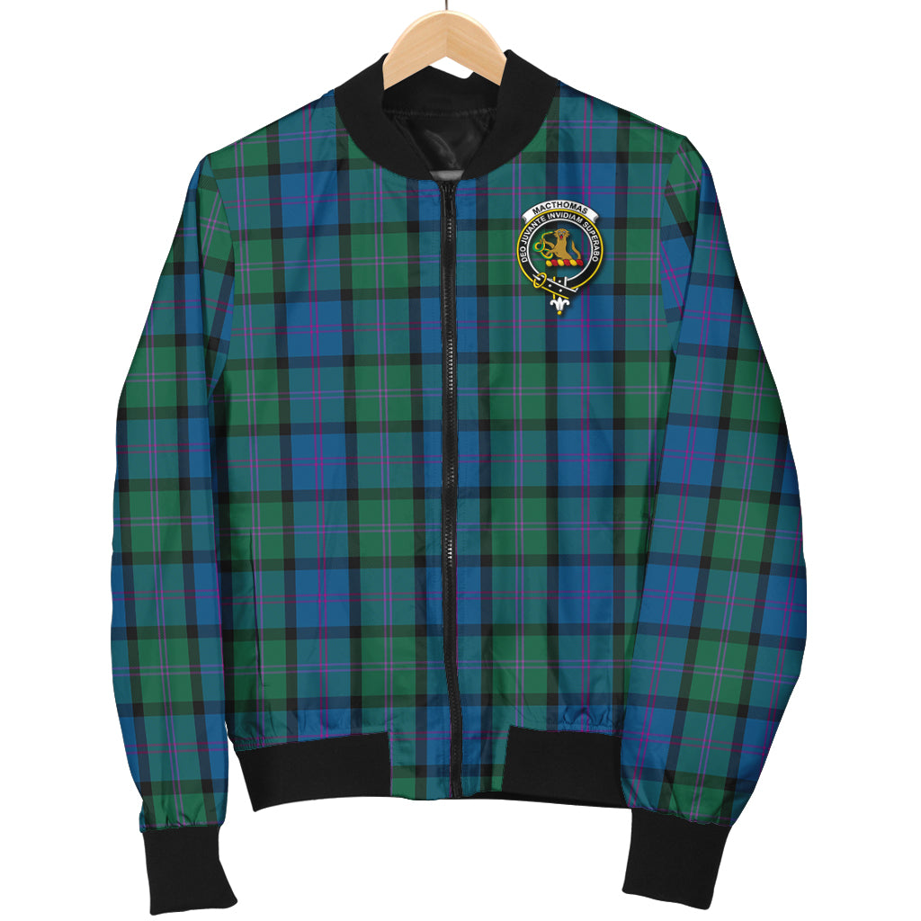 MacThomas (McThomas) Tartan Bomber Jacket with Family Crest - Tartan Vibes Clothing