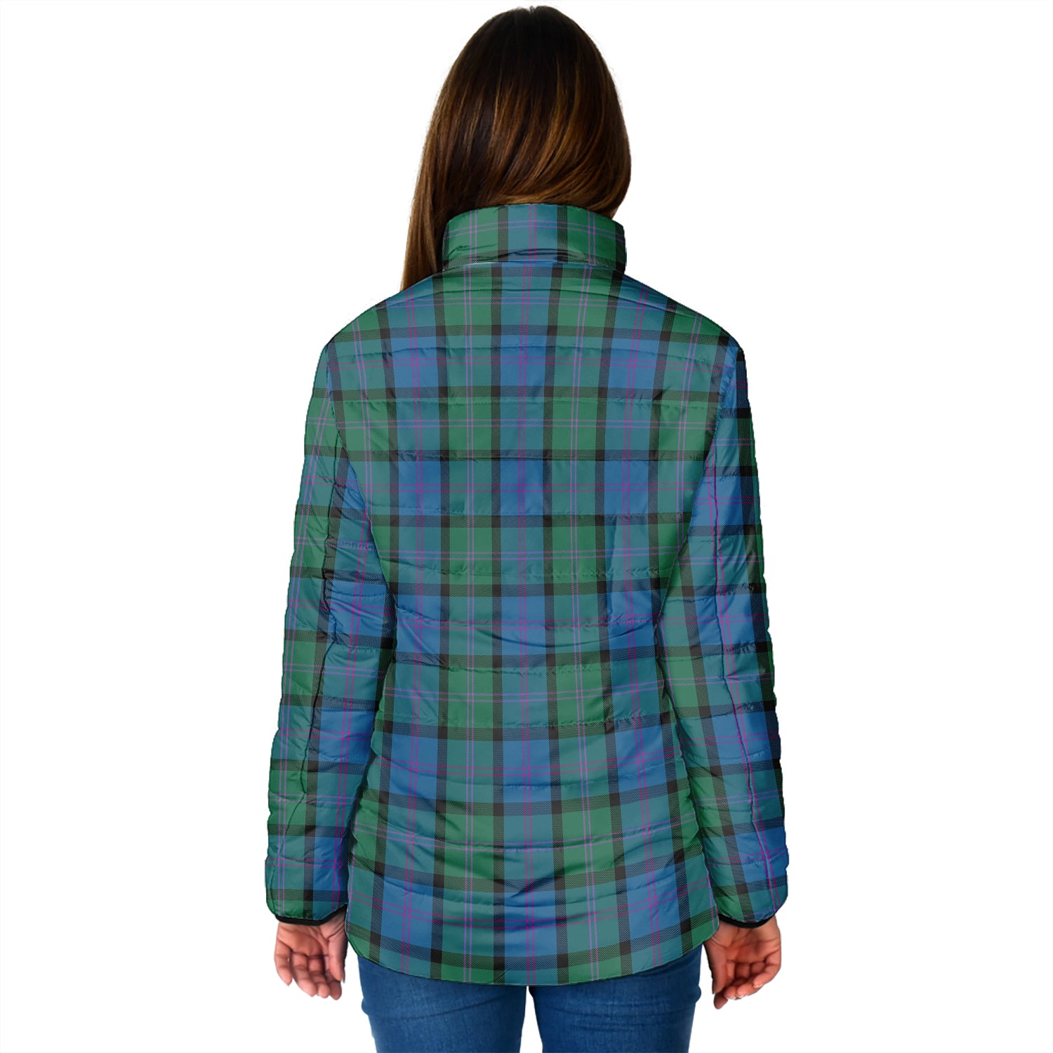 MacThomas (McThomas) Tartan Padded Jacket with Family Crest - Tartan Vibes Clothing