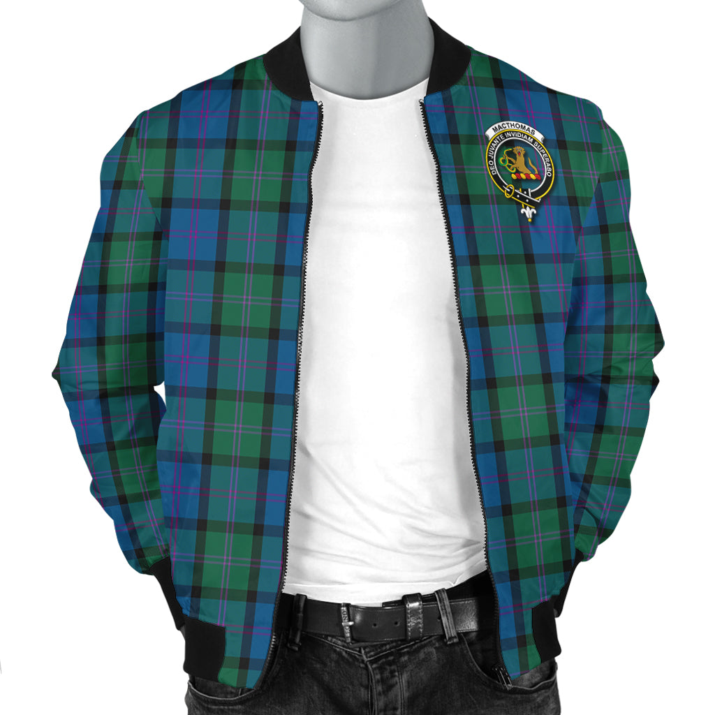 MacThomas (McThomas) Tartan Bomber Jacket with Family Crest - Tartan Vibes Clothing