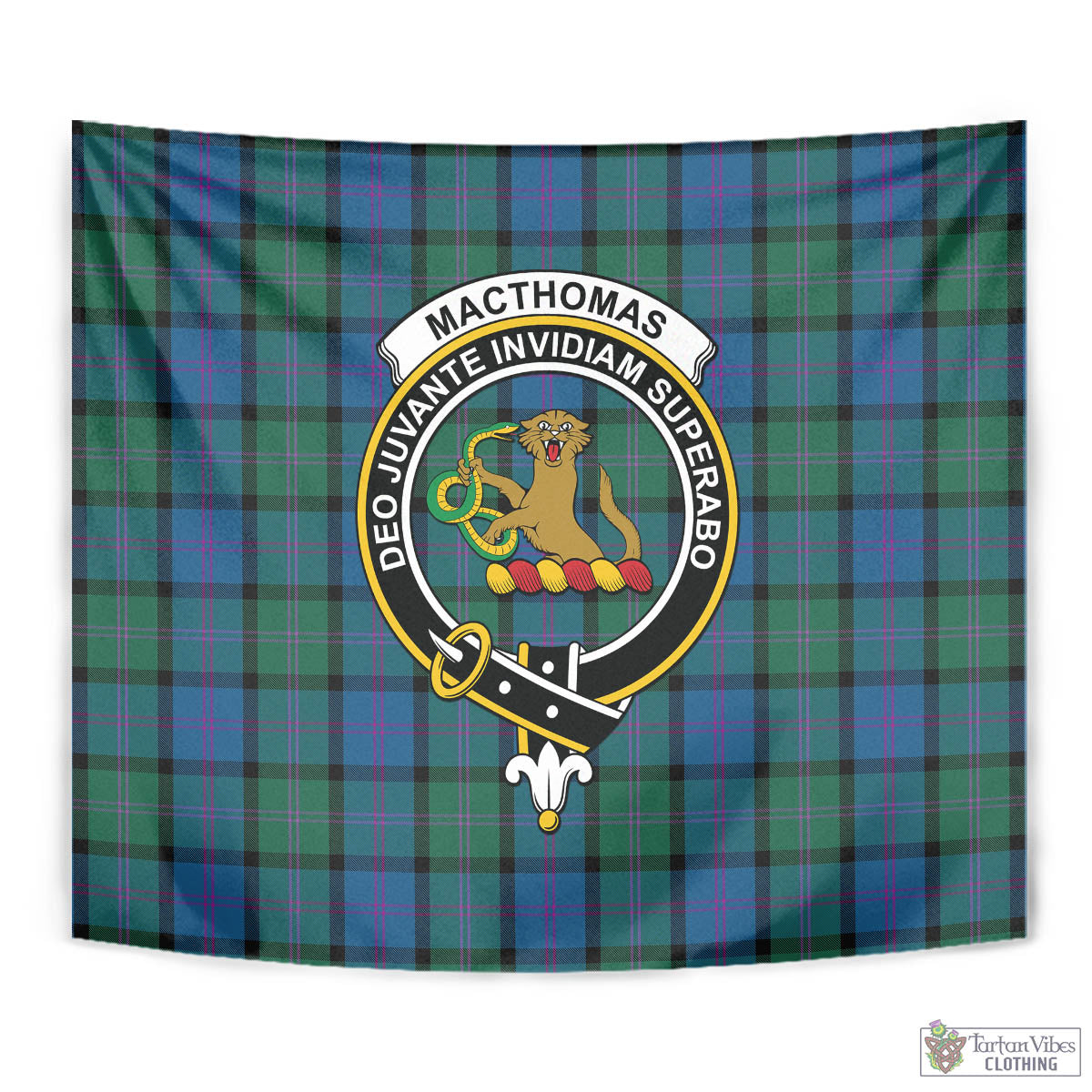 MacThomas (McThomas) Tartan Tapestry Wall Hanging and Home Decor for Room with Family Crest - Tartan Vibes Clothing