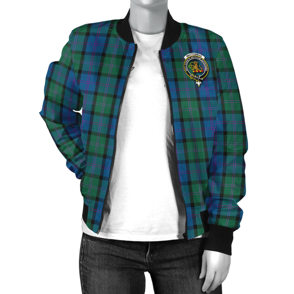 MacThomas (McThomas) Tartan Bomber Jacket with Family Crest - Tartan Vibes Clothing