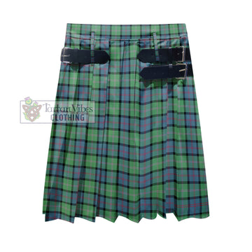 MacThomas Ancient Tartan Men's Pleated Skirt - Fashion Casual Retro Scottish Kilt Style
