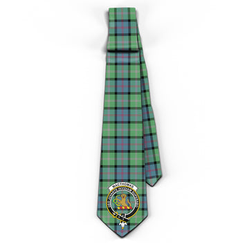 MacThomas Ancient Tartan Classic Necktie with Family Crest