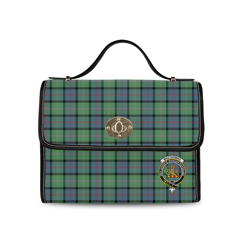 macthomas-ancient-tartan-leather-strap-waterproof-canvas-bag-with-family-crest