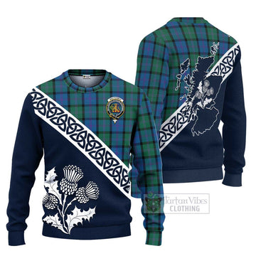 MacThomas (McThomas) Tartan Ugly Sweater Featuring Thistle and Scotland Map Unisex - Tartan Vibes Clothing