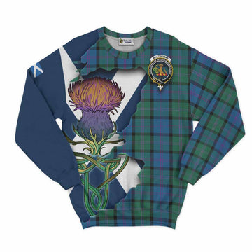 MacThomas (McThomas) Tartan Family Crest Sweatshirt Scottish Thistle Celtic Inspired Unisex - Tartan Vibes Clothing