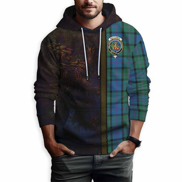 MacThomas (McThomas) Tartan Family Crest Hoodie Alba Gu Brath Be Brave Lion Ancient Style Pullover Hoodie - Tartan Vibes Clothing
