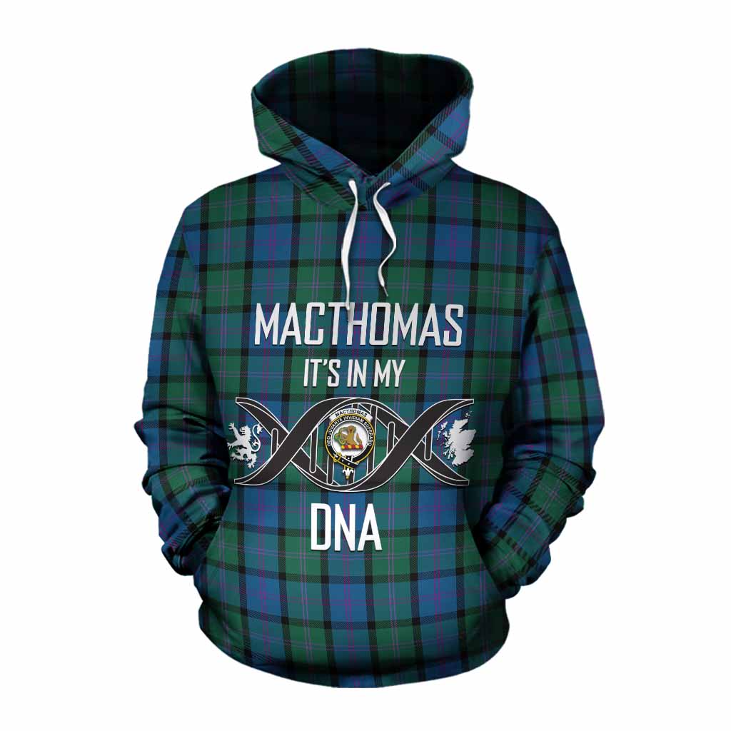 MacThomas (McThomas) Tartan Cotton Hoodie with Family Crest DNA In Me Style Pullover Hoodie XS - Tartan Vibes Clothing