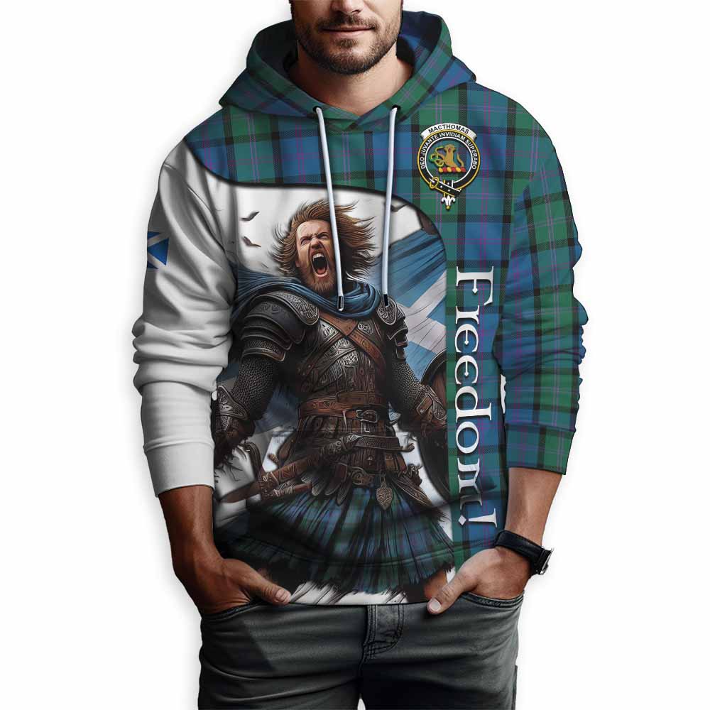 MacThomas (McThomas) Crest Tartan Hoodie Inspired by the Freedom of Scottish Warrior Pullover Hoodie - Tartan Vibes Clothing
