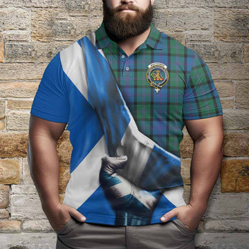 MacThomas (McThomas) Tartan Polo Shirt with Family Crest Scotland Patriotic Style Kid - Tartan Vibes Clothing