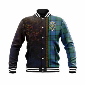 MacThomas (McThomas) Tartan Family Crest Baseball Jacket Alba Gu Brath Be Brave Lion Ancient Style Unisex - Tartan Vibes Clothing