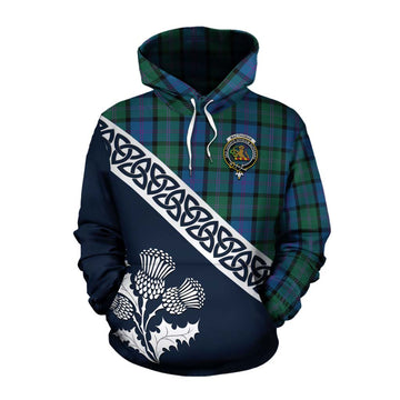 MacThomas (McThomas) Tartan Cotton Hoodie Featuring Thistle and Scotland Map Pullover Hoodie XS - Tartan Vibes Clothing
