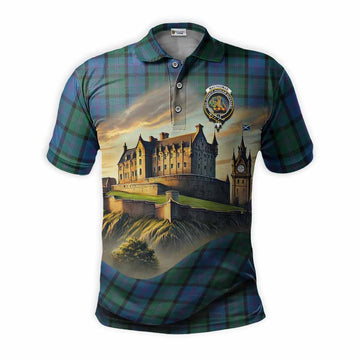 Tartan Vibes Clothing MacThomas (McThomas) Tartan Family Crest Polo Shirt with Scottish Ancient Castle Stype