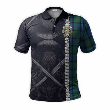 MacThomas (McThomas) Tartan Polo Shirt with Family Crest Cross Sword Thistle Celtic Vibes Kid - Tartan Vibes Clothing