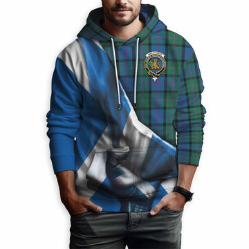 MacThomas (McThomas) Tartan Hoodie with Family Crest Scotland Patriotic Style Pullover Hoodie - Tartan Vibes Clothing
