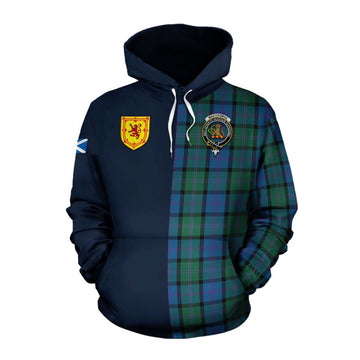 MacThomas (McThomas) Tartan Cotton Hoodie Alba with Scottish Lion Royal Arm Half Style Pullover Hoodie XS - Tartan Vibes Clothing