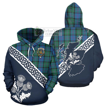 MacThomas (McThomas) Tartan Hoodie Featuring Thistle and Scotland Map Zip Hoodie - Tartan Vibes Clothing