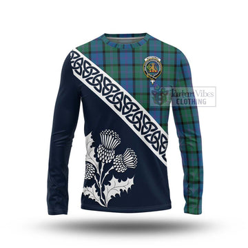 MacThomas (McThomas) Tartan Long Sleeve T-Shirt Featuring Thistle and Scotland Map Unisex - Tartan Vibes Clothing